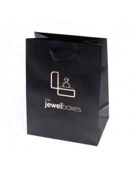 Bolsa de papel mate para joyeria bisuteria relojeria y joyas BPM180N