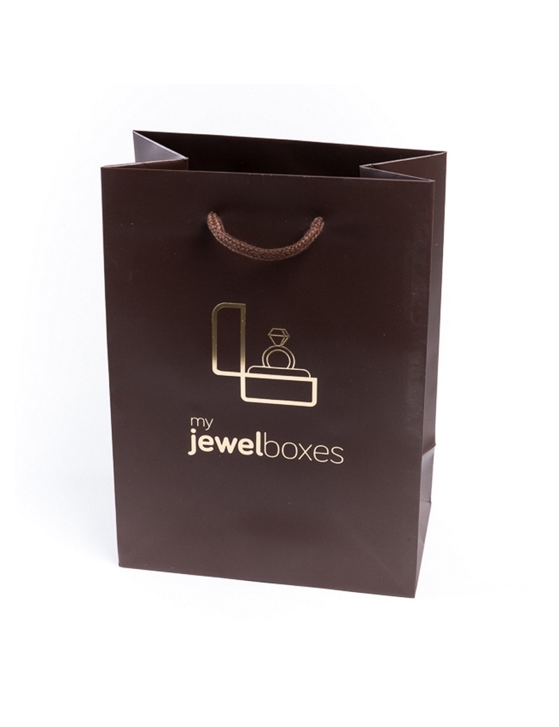 Bolsa de papel mate para joyeria bisuteria relojeria y joyas BPM180MA