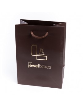 Bolsa de papel mate para joyeria bisuteria relojeria y joyas BPM180MA