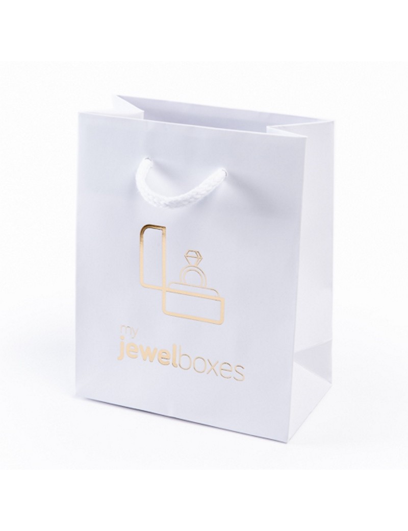 Bolsa de papel mate para joyeria bisuteria relojeria y joyas BPM180B/B