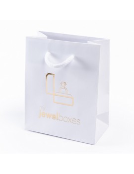 Bolsa de papel mate para joyeria bisuteria relojeria y joyas BPM180B/B