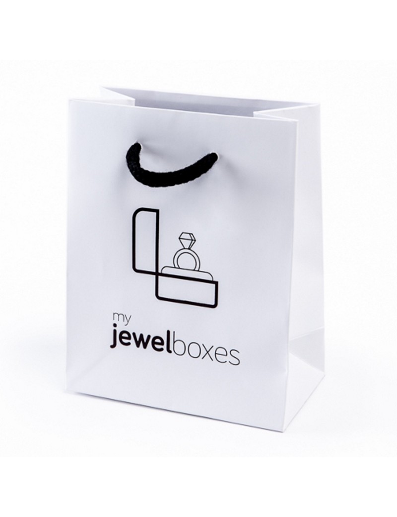 Bolsa de papel mate para joyeria bisuteria relojeria y joyas BPM180B/N