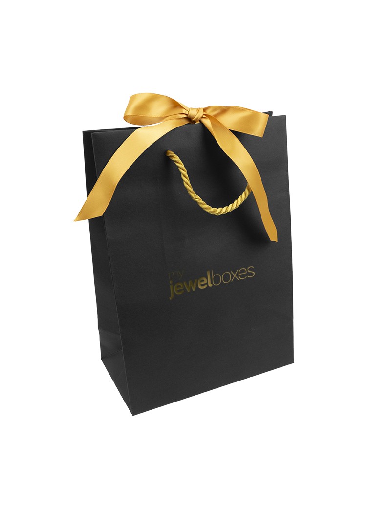 Bolsa de papel cartón para joyeria bisuteria relojeria y joyas BPM180N