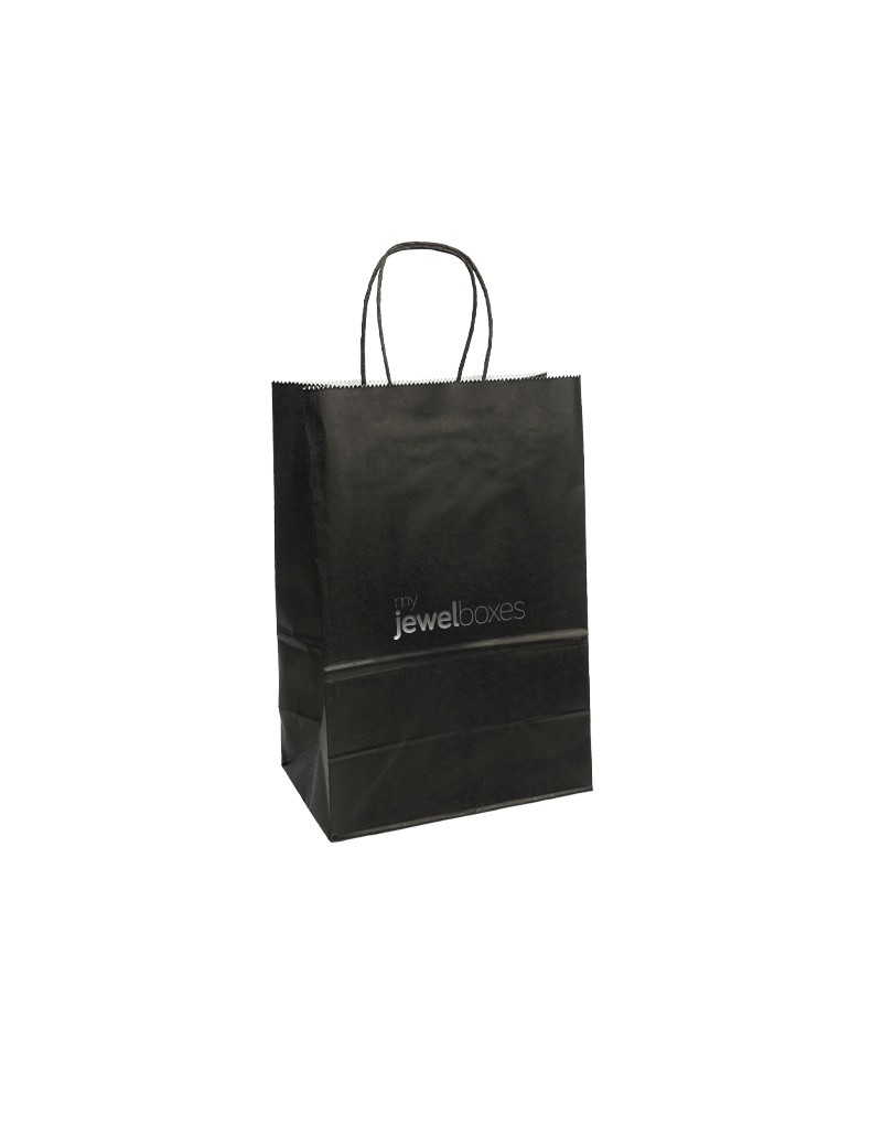 Bolsa de papel cartón para joyeria bisuteria relojeria y joyas BPB320N/CL