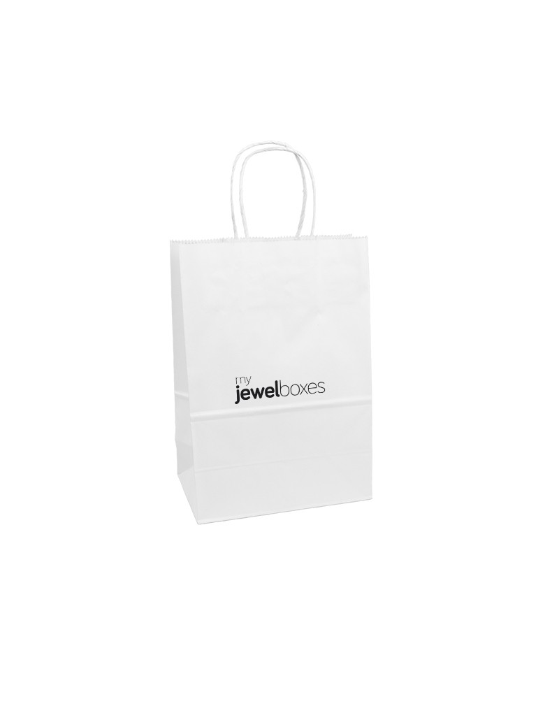 Bolsa de papel cartón para joyeria bisuteria relojeria y joyas BPB320B/CL