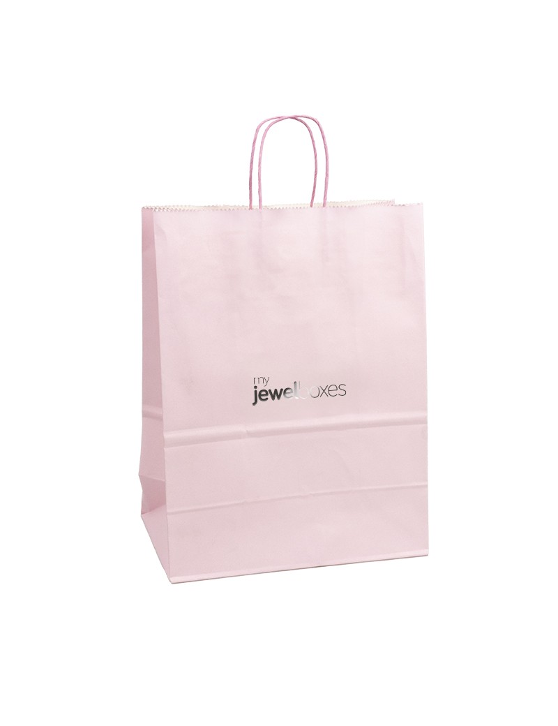 Bolsa de papel cartón para joyeria bisuteria relojeria y joyas BPB420R/CL