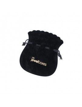 Bolsa Antelina para joyas con 
 Cordón personalizada BAN11