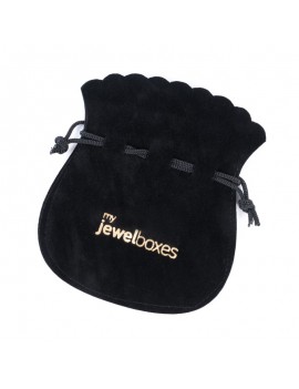 Bolsa antelina para joyería personalizada con cierre de cordón BAN14