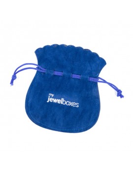 Bolsa antelina para joyería personalizada con cierre de cordón BAN14