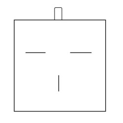 Écrin pour ensembles boutons de manchette et pince à cravate 87×91×30 mm - DEN4GS-V