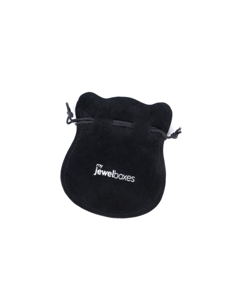 Bolsa antelina para joyas personalizada con cordón BAN41N