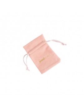 Bolsa antelina para joyas personalizada con cordón BAN51R