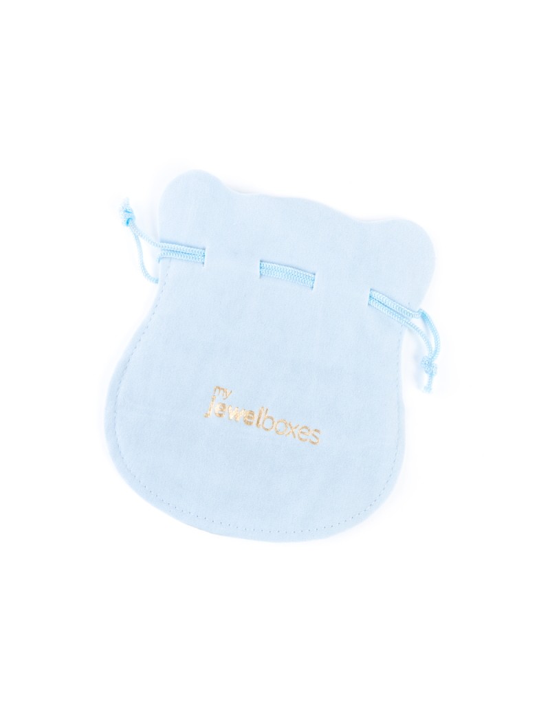 Bolsa antelina para joyas personalizada con cordón BAN42AB