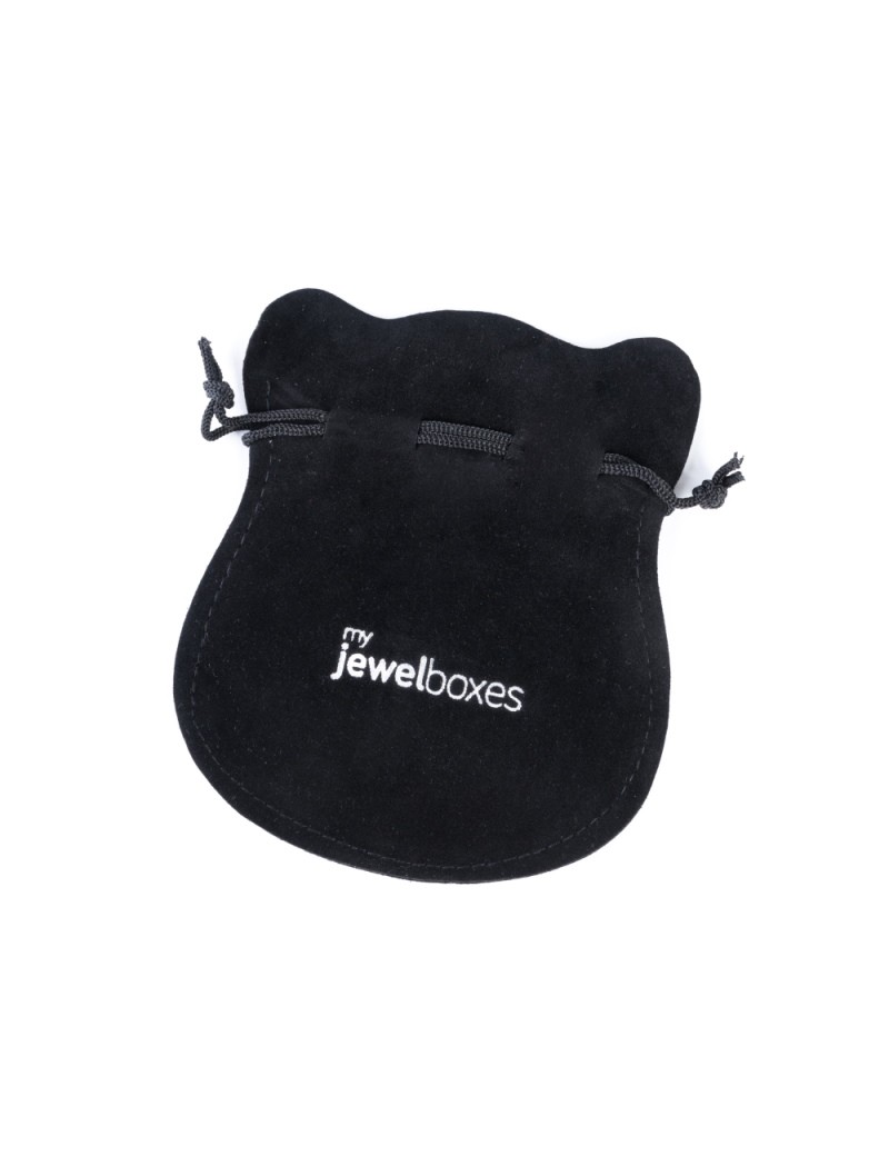 Bolsa antelina para joyas personalizada con cordón BAN42N