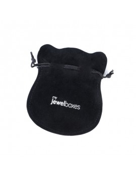 Bolsa antelina para joyas personalizada con cordón BAN42N