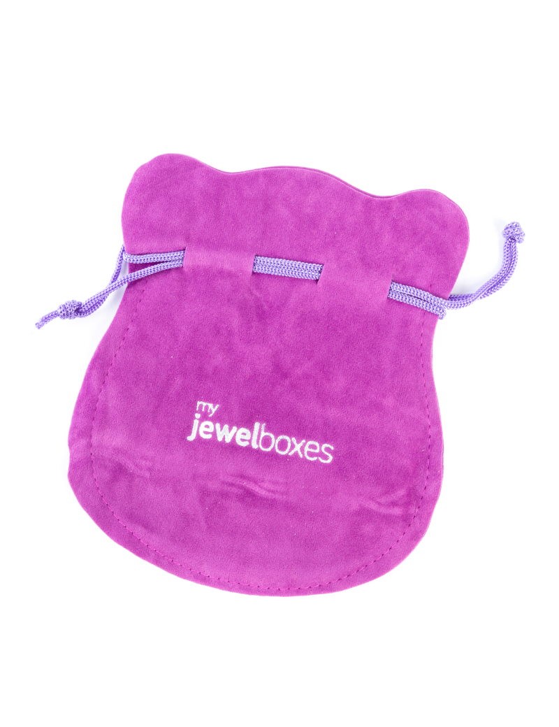 Bolsa antelina para joyas personalizada con cordón BAN43MO