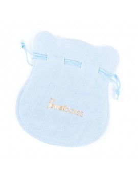 Bolsa antelina para joyas personalizada con cordón BAN43AB