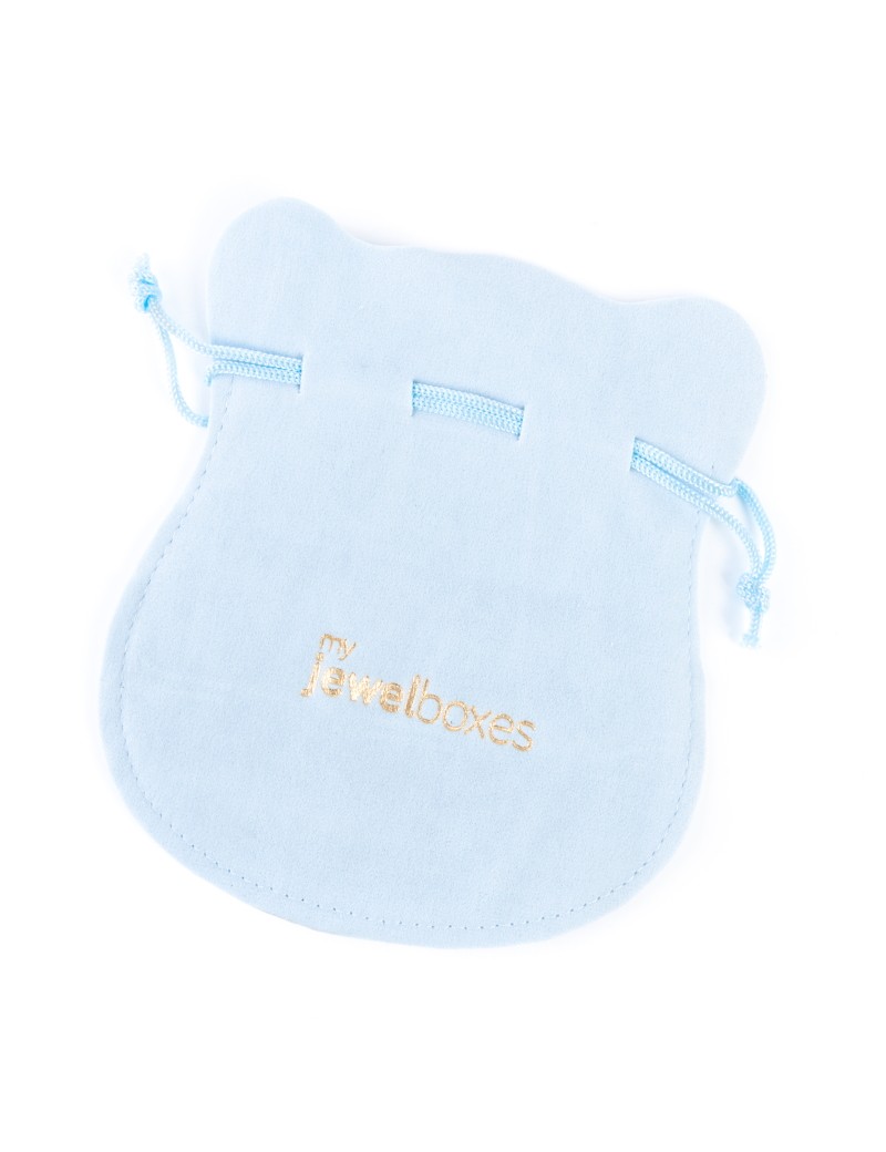 Bolsa antelina para joyas personalizada con cordón BAN43AB