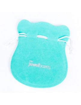 Bolsa antelina para joyas personalizada con cordón BAN43T