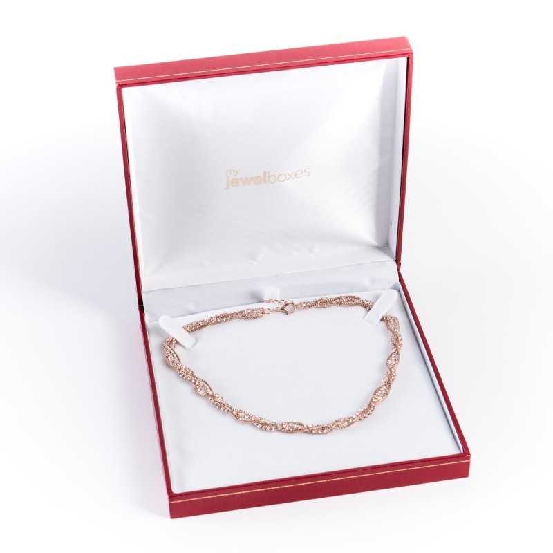 Jewellery Box for Necklaces 160×160×37 mm - DEN8RJ | MyJewelBoxes