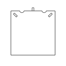 Etui für Medaillen mit Kordel 160×160×53 mm - DEN8MC-AZ