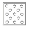 Jewellery Box for Wedding arras coins 162×162×37 mm - DEN8ARR-AZ
