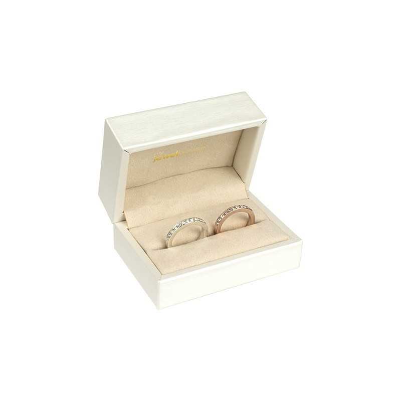 Astuccio per fedi nuziali 70×50×40 mm - MAN4A-BR | MyJewelBoxes