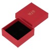 Oorbellendoosje 50×50×23 mm - WAS0-R, rood, open, goudkleurig MyJewelBoxes-logo