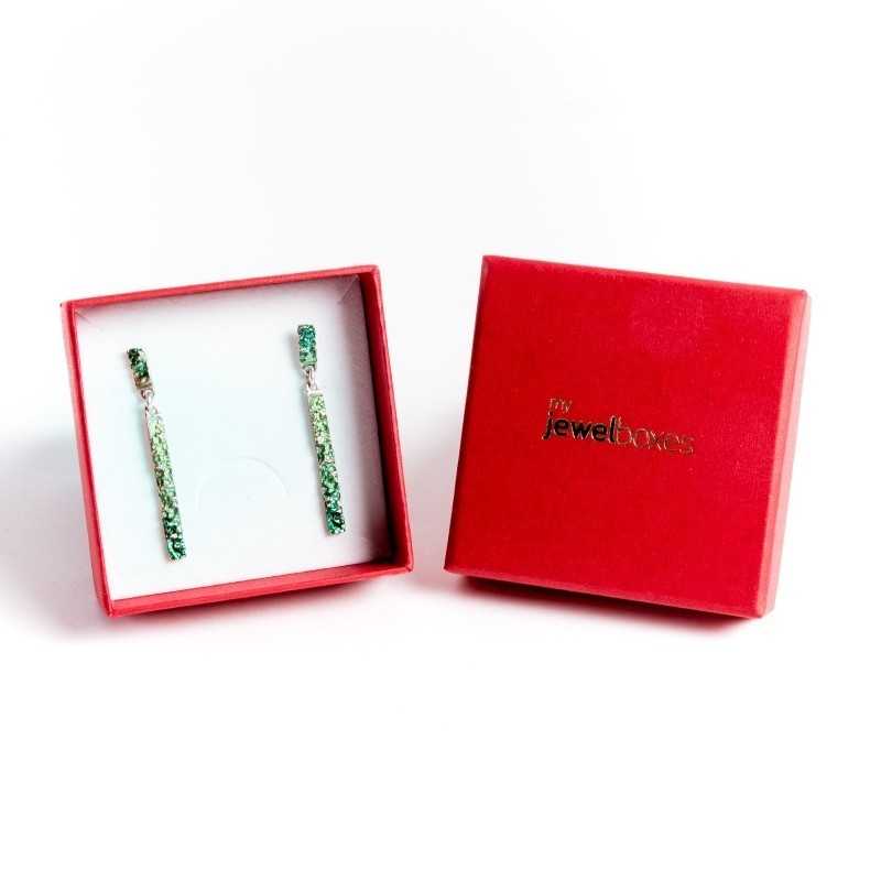 Scatola per orecchini 65×65×29 mm - WAS3-R | MyJewelBoxes