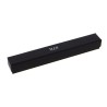 Doosje voor armband of pen 190×25×25 mm - WAS15-N, zwart, gesloten, zilverkleurig MyJewelBoxes-logo