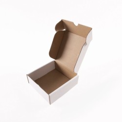 Caja envio joyeria online Blanca Sin Logotipo130x130x45 mm CEP-B130/SL