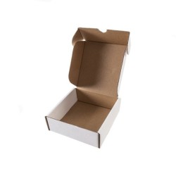 Shipping Box 175x175x60 White Plain | MyJewelBoxes