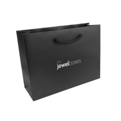 Matte Paper Bag 200x150x70 Black | MyJewelBoxes