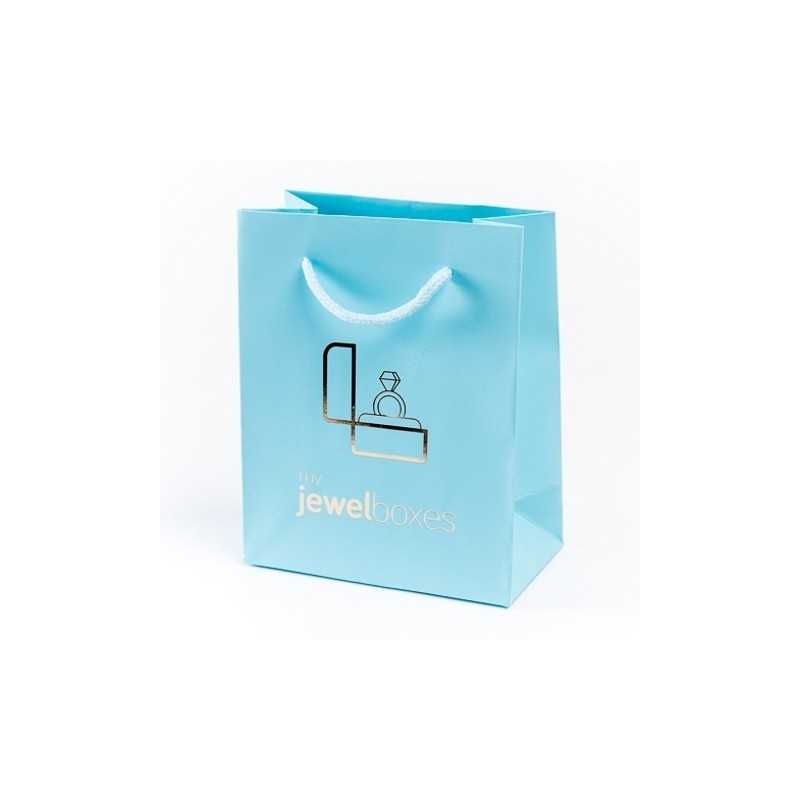 Saco Papel Mate 120x150x65 Azul Bebé | MyJewelBoxes