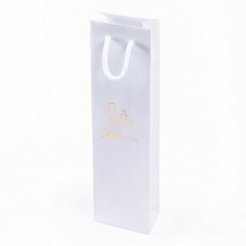 Saco Papel Mate 300x80x45 Branco / Asa Branca | MyJewelBoxes