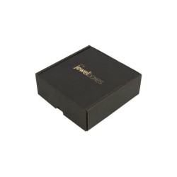 Versandschachtel 130x130x45 Schwarz Mit Logo | MyJewelBoxes