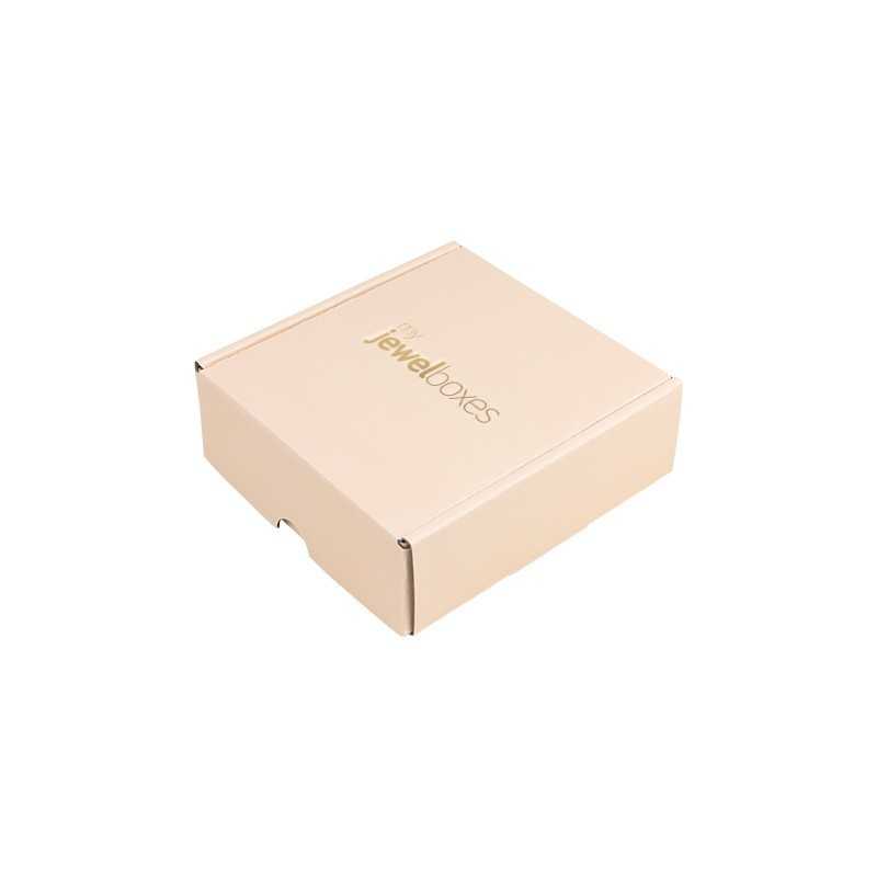 Shipping Box 130x130x45 Quartz Pink Printed | MyJewelBoxes