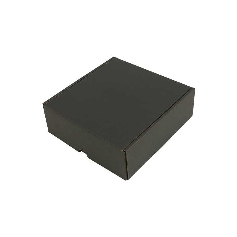 Shipping Box 175x175x60 Black Plain | MyJewelBoxes