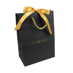 Shopper Cord. Oro 180x250x100 Nero | MyJewelBoxes
