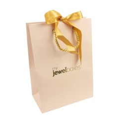 Gold Cord Bag 180x250x100 Pink | MyJewelBoxes