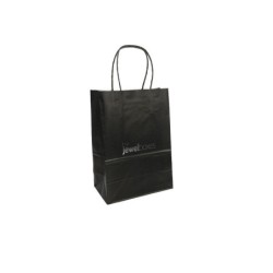Shopper Carta Econ. 180x250x100 Nero Con Logo | MyJewelBoxes