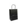 Sac Papier Éco. 180x250x100 Noir Avec Logo | MyJewelBoxes