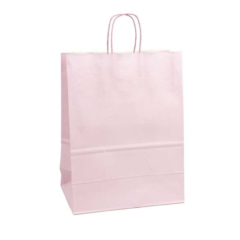Budget Paper Bag 320x420x150 Pink Plain | MyJewelBoxes