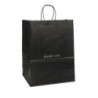 Sac Papier Éco. 320x420x150 Noir Avec Logo | MyJewelBoxes