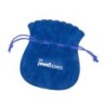 Blue Faux Suede Bag 140×120 mm BAN14A | MyJewelBoxes