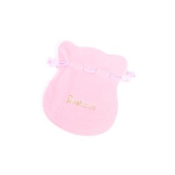 Baby pink Faux Suede Bag 80×90 mm BAN41RB | MyJewelBoxes