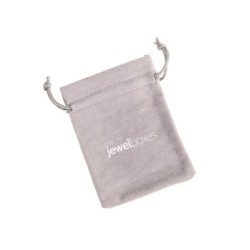 Sacchetto in similcamoscio grigio medio 95×125 mm BAN52G | MyJewelBoxes