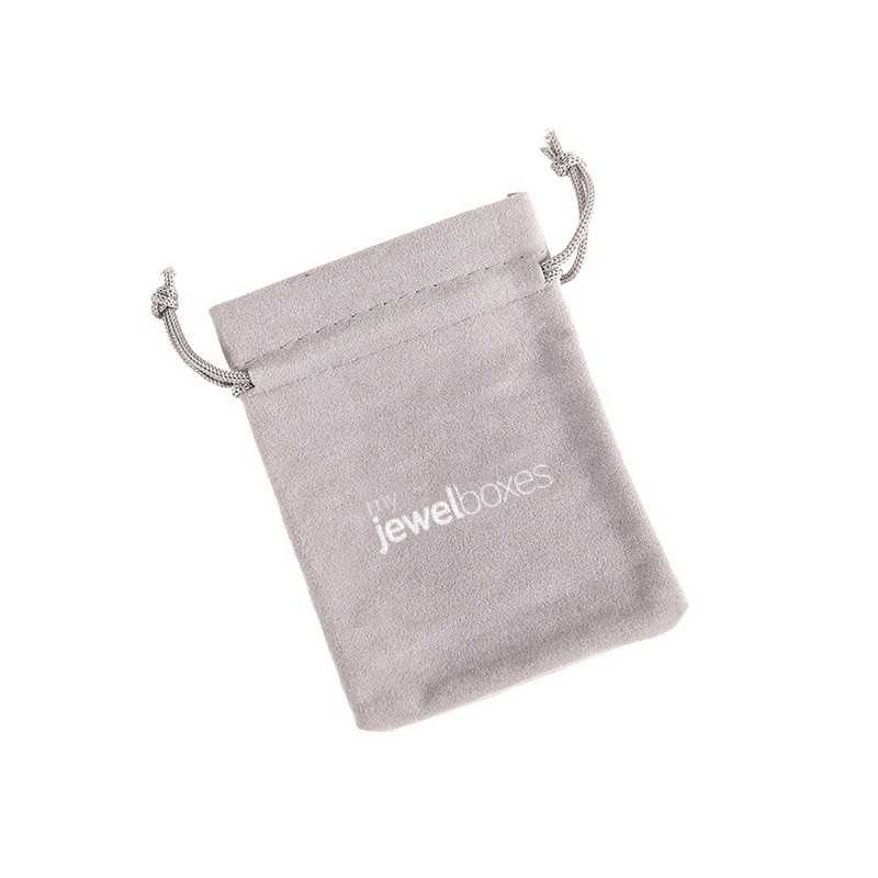 Sacchetto in similcamoscio grigio medio 95×125 mm BAN52G | MyJewelBoxes