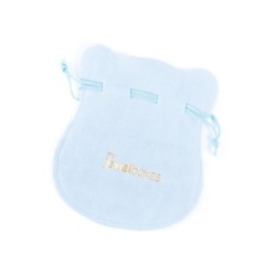 Bolsa de camurça sintética Azul bebé 100×120 mm BAN42AB | MyJewelBoxes