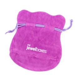 Bolsa de camurça sintética Roxo 130×150 mm BAN43MO | MyJewelBoxes